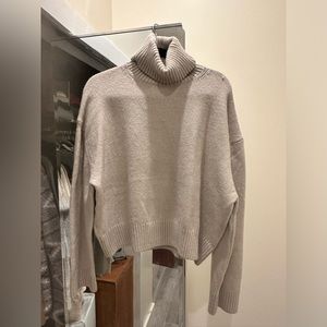Tan Turtleneck Sweater